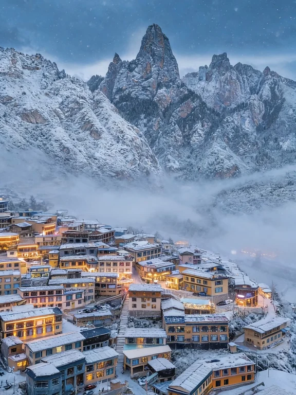 扎尕那雪山村落